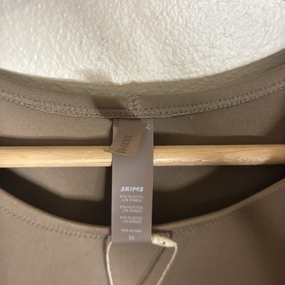 Skims Womens Size 3X Sport Swim Full Length Tan Desert Bodysuit beach watersport - Picture 7 of 12